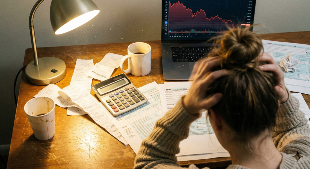 Stressed Trader Needs an Investment Policy Statement - TheFinSense An investor feels panic without an Investment Policy Statement.