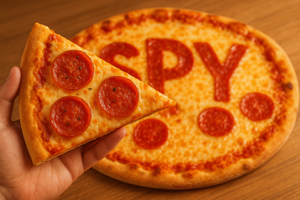 6-1 2 - TheFinSense A person's hand holding a single slice of pizza, representing a fractional share of a stock, with the rest of the pizza in the background