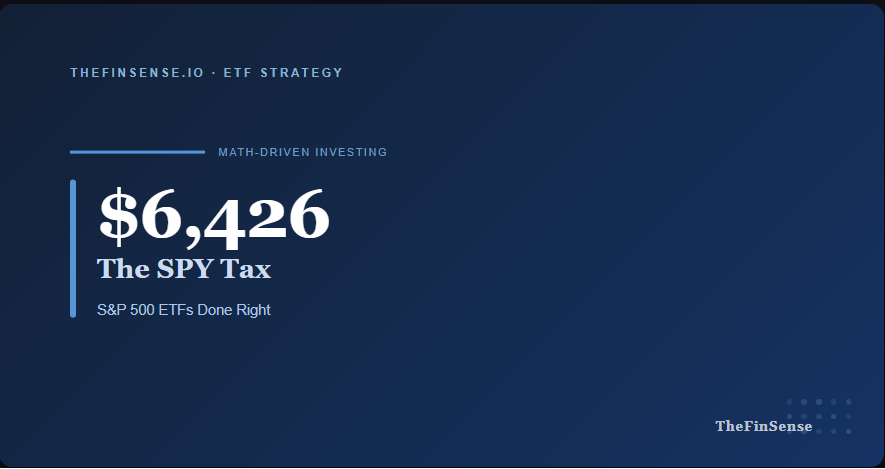 how to invest in s&p 500 etfs voo vs spy 30-year fee drag featured image