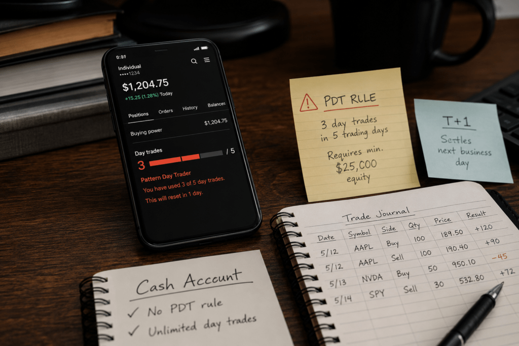 Pattern Day Trader Rule: What Changed and What Still Applies 3 Pattern day trader rule transition comparing cash-account settlement with intraday margin requirements