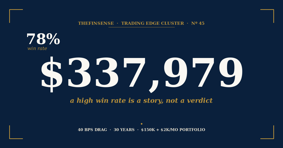 Golden Cross 78% win rate vs $337,979 30-year wealth gap on $150K + $2K/mo portfolio