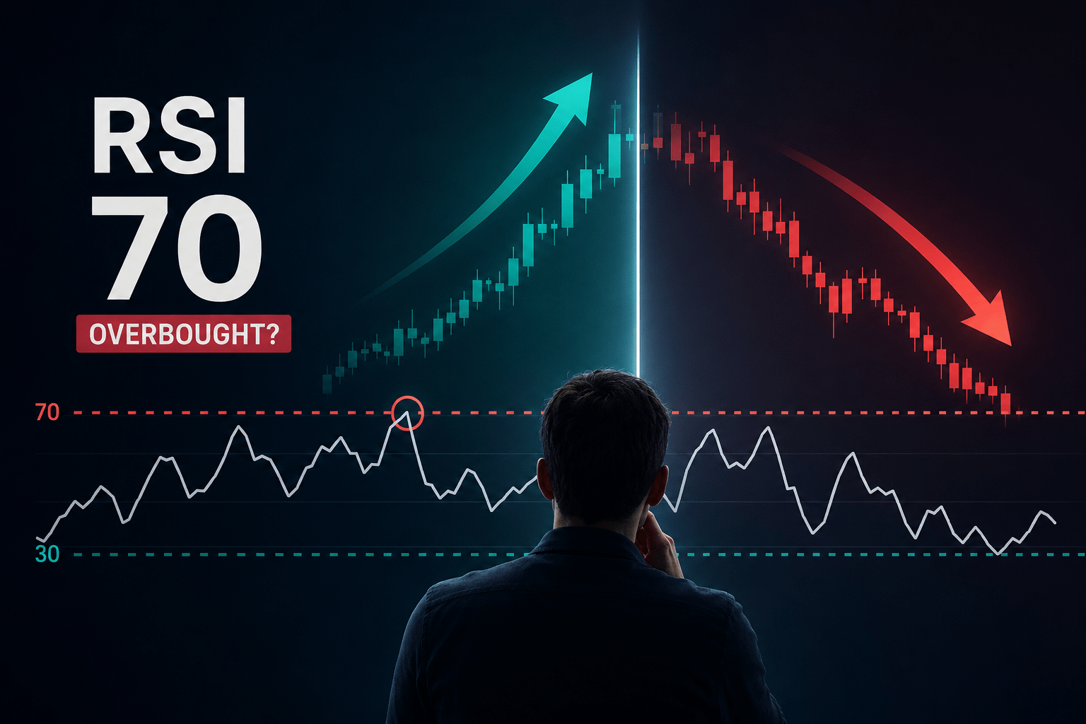 RSI overbought signal above 70 compared with trend-aware confirmation
