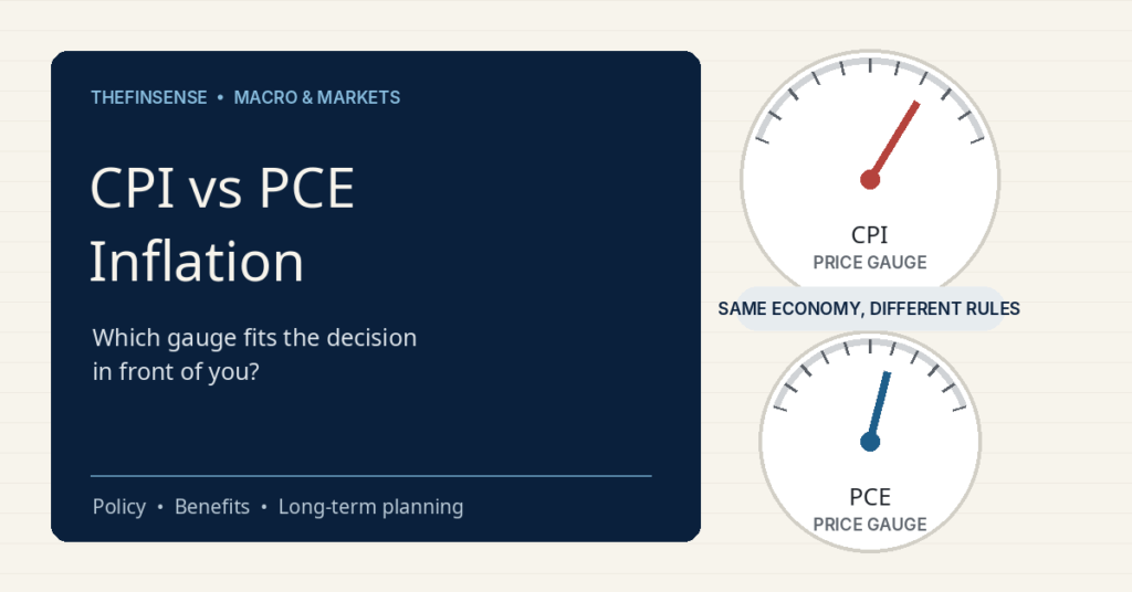 CPI vs PCE Inflation: Which Gauge Should You Use? 2 CPI vs PCE inflation gauges compared for Federal Reserve policy and retirement planning
